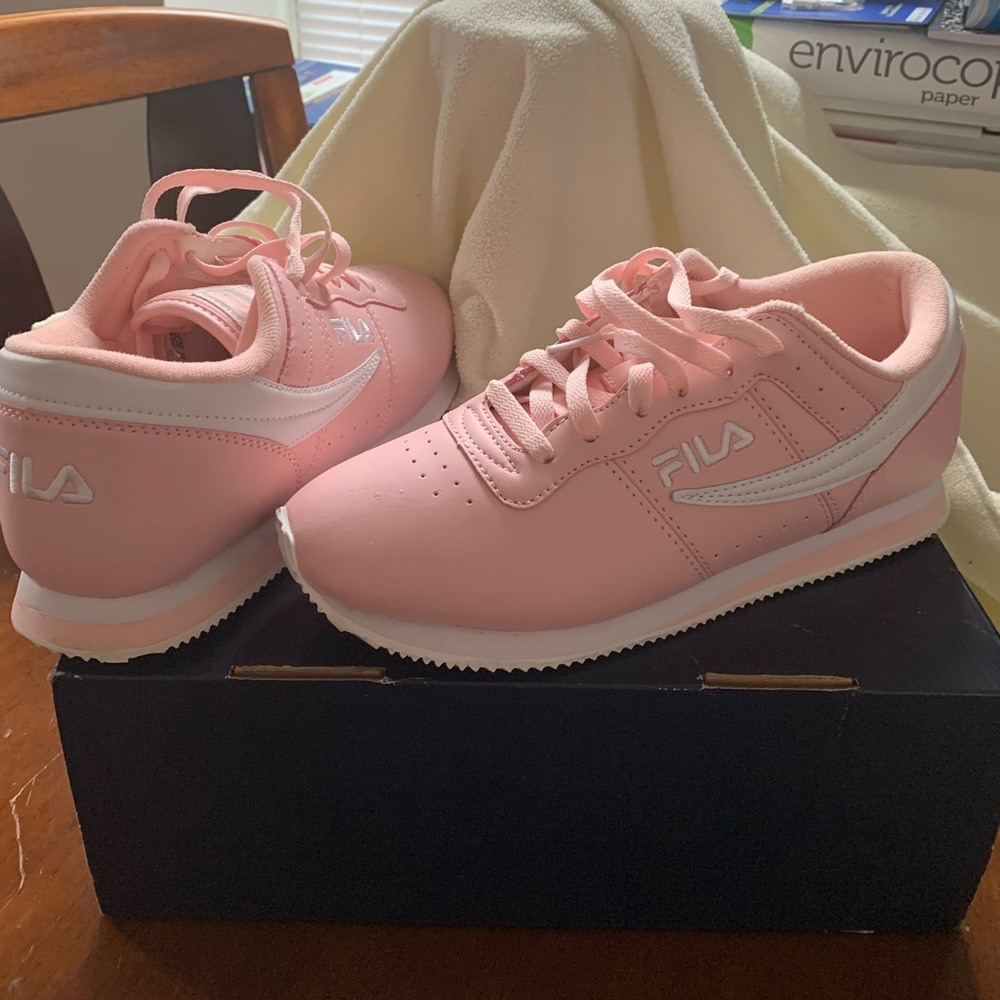 Pink Fila Tennis Shoe